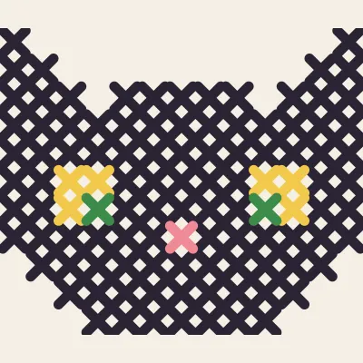 Black Cat: simulated stitched preview