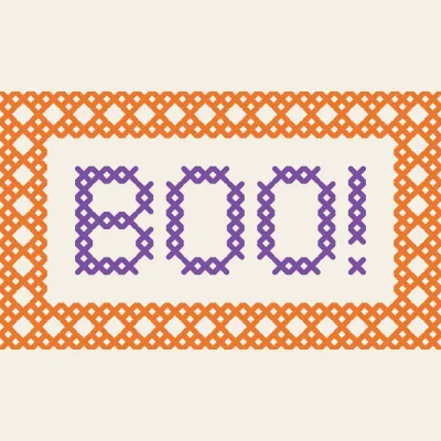 Boo!: simulated stitched preview