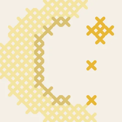 Crescent Moon: simulated stitched preview