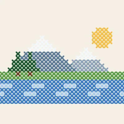 Mountain Lake: simulated stitched preview