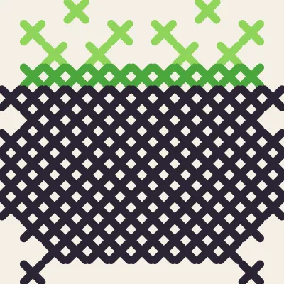 Bubbling Cauldron: simulated stitched preview